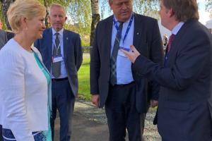 The Undersecretary of Fisheries and Aquaculture, Juan Bosch, together with the Ministers of Fisheries of Norway and Denmark.