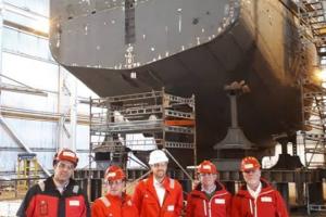 Visit to the local shipyard of the company Vard.