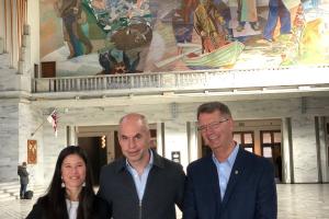 Vice-Mayors of Finance and Environment and Transport, Robert Steen and Lan Marie Nguyen Berg