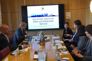 Reunión con la Vice Alcaldesa de Medioambiente y Transporte de la ciudad de Oslo, Sra. Lan Marie Nguyen Berg y la Agencia de Gestión del Agua de la ciudad.