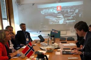 Meeting with the Political Advisor to the Norwegian Environment and Climate Minister, Mrs. Astrid Knutsen Hårstad, and the Norwegian Water Resources and Energy Directorate (NVE).